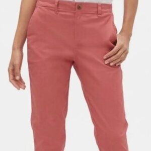 Gap Girlfriend Salmon Pink Classic Straight Leg Pants Size 8